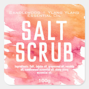 Customisable Sugar Scrub Label