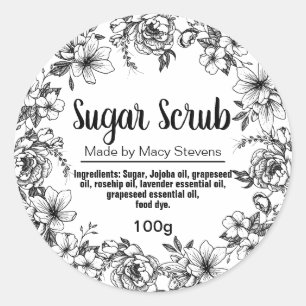 Customisable Sugar Scrub Label