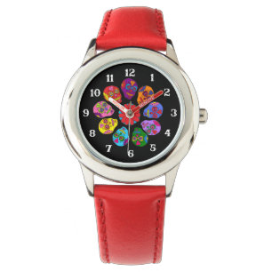 Customisable Sugar Skull Flower Watch