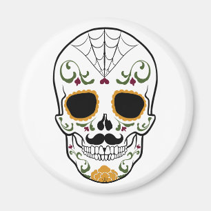 Customisable Sugar Skull Magnet