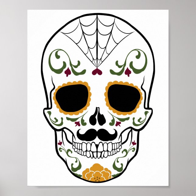 Customisable Sugar Skull Poster (Front)