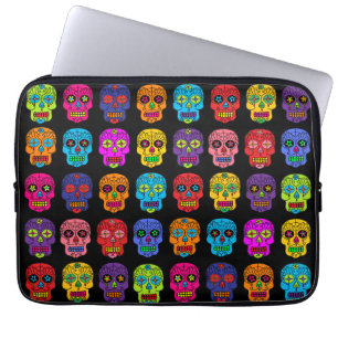 Customisable Sugar Skulls Laptop Sleeve