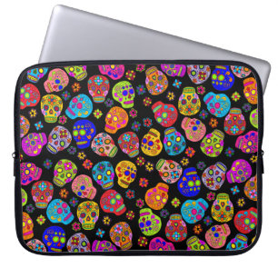 Customisable Sugar Skulls Laptop Sleeve