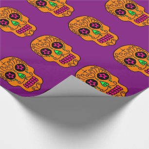 Customisable Sugar Skulls Wrapping Paper