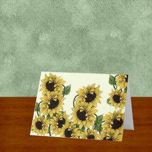 Customisable Sunflowers All Occasion Greeting Card