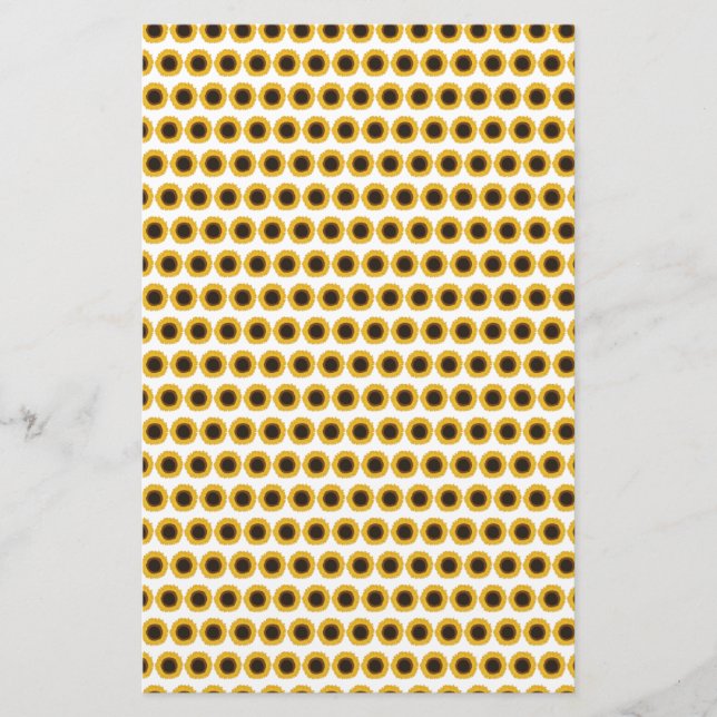 Customisable Sunflowers Stationery (Front)