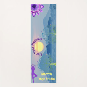 Customisable Sunrise Chakra Yoga Pose Yoga Mat
