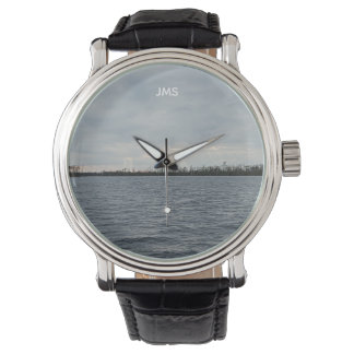 Customisable - Sunset light beams on Broad Creek Watch