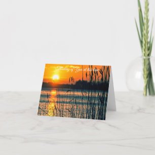 Customisable sunset note card