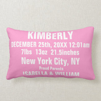 Customisable Super Cool Baby Girl Pillow (Pinky)