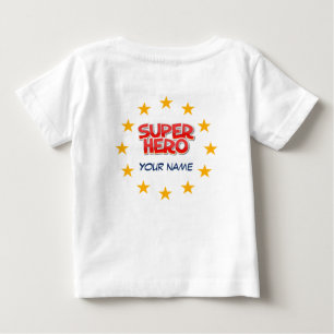 Customisable super hero baby T-Shirt