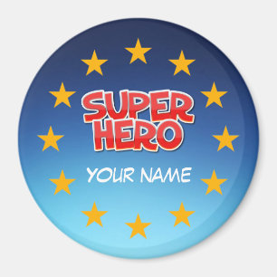 Customisable super hero magnet