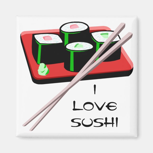 Customisable Sushi Rolls Magnet (Front)