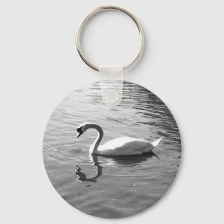 Customisable Swan Reflection Keychain
