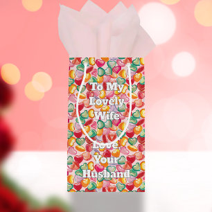 Customisable Sweet Candy Heart Pattern Small Gift Bag