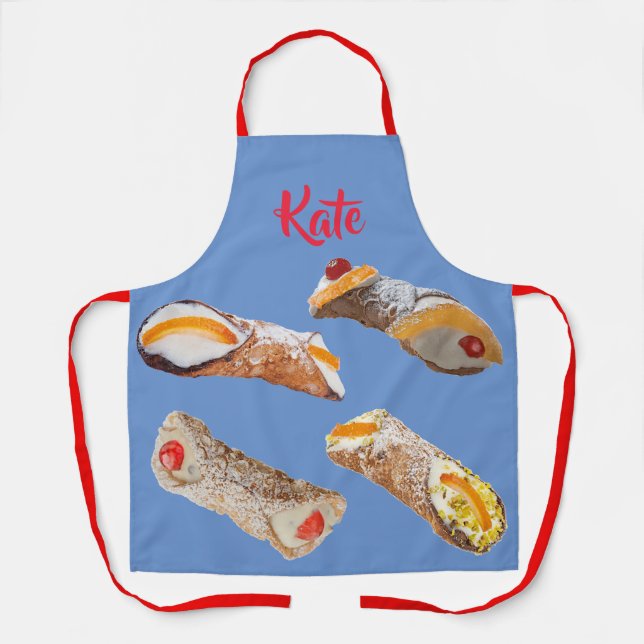 Customisable 'Sweet Cannoli' Apron (Front)