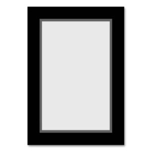 Customisable Table Number Card (Black)