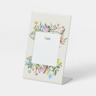 Customisable Table Number Placement  Pedestal Sign