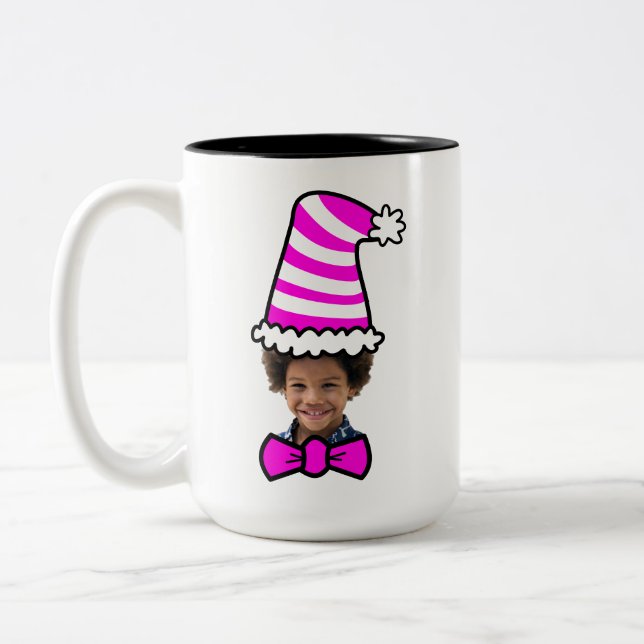 Customisable Tall Hat Photo Mug (Left)