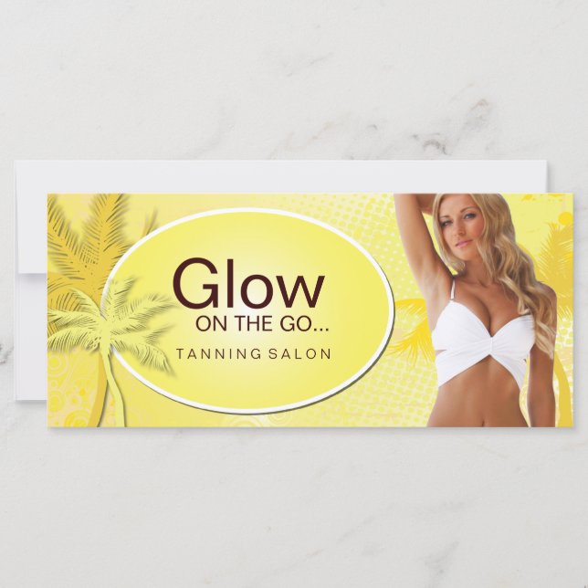 Customisable Tanning Salon Gift Certificate (Front)