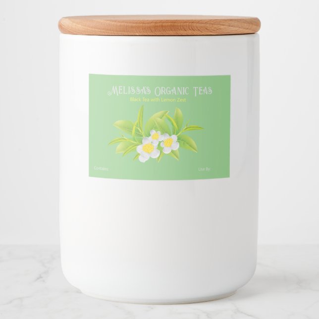 Customisable Tea and Tea Blend Food Labels (Front)