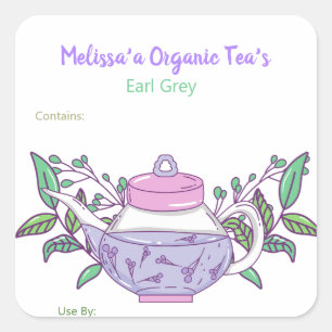 Customisable Tea's and Tea Blends Food Labels