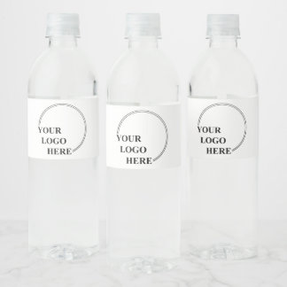 Customisable Template Create Your Own Gift Idea Water Bottle Label