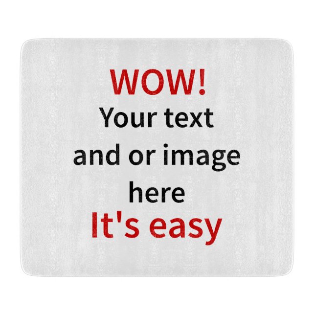 Customisable Template Make Your Own Cutting Board (Front)