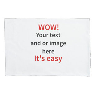 Customisable Template Make Your Own Pillowcase