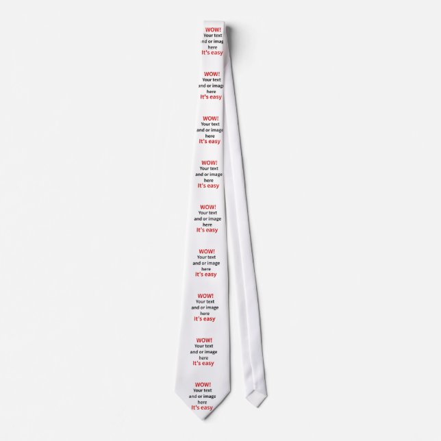 Customisable Template Make Your Own Tie (Front)
