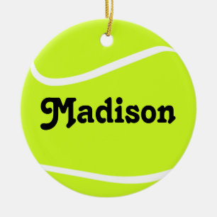 Customisable Tennis Ball Christmas Ornament