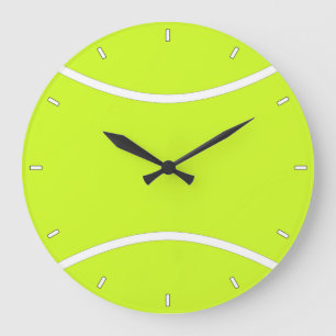 Customisable Tennis Ball Sports Player or Coach Large Clock