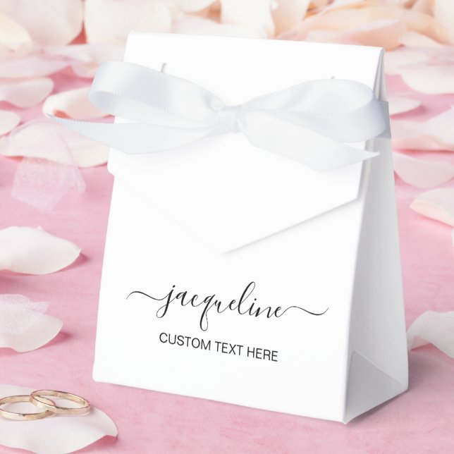 Customisable Tent Favour Boxes with Text (Wedding)