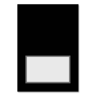 Customisable Tented Place Cards (Black)