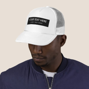 Customisable Text and Colour Simple Template Unise Trucker Hat