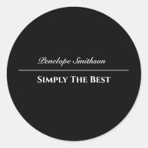 Customisable Text and Colours Basic Black and Whit