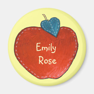 Customisable Text Apple Magnet