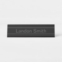 Customisable Text | Bold Modern Black & Dark Grey
