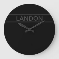 Customisable Text | Bold Modern Black & Dark Grey