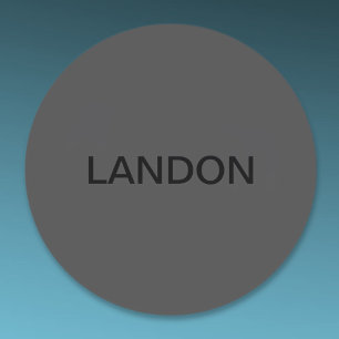 Customisable Text   Bold Modern Black & White Classic Round Sticker