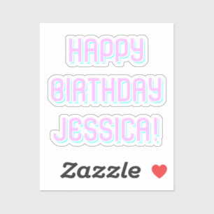 Customisable Text Happy Birthday to Any Name