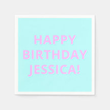 Customisable Text Happy Birthday to Any Name