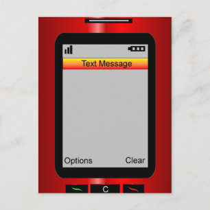 Customisable Text Message Postcard