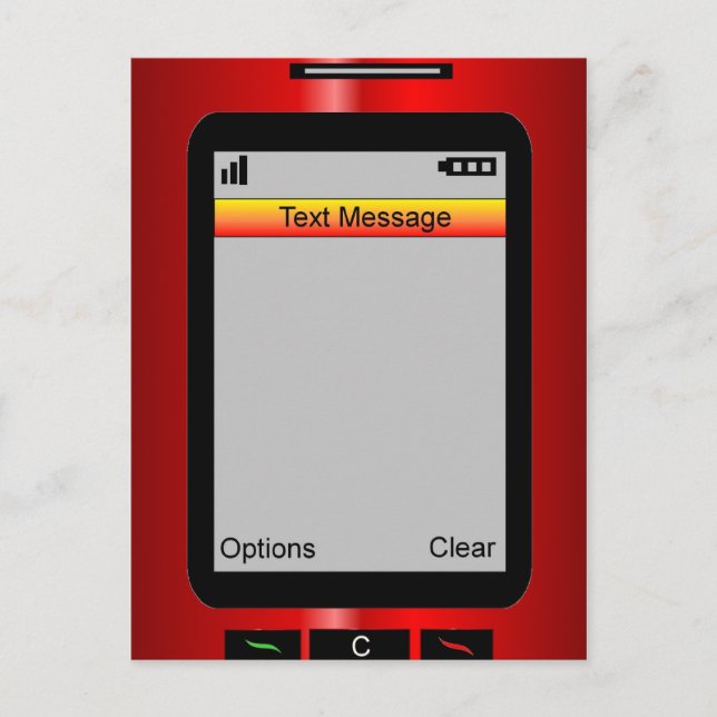 Customisable Text Message Postcard (Front)
