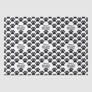 Customisable text Pawfect Paws Tissue Paper