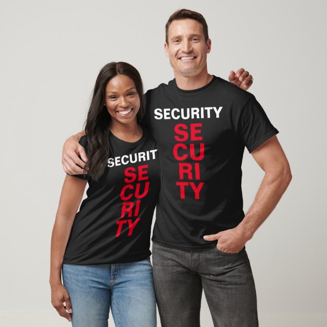 Customisable Text Security Mens Womens Unisex  T-Shirt (Unisex)