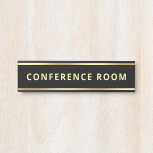 Customisable Text Template Conference Room Door Sign