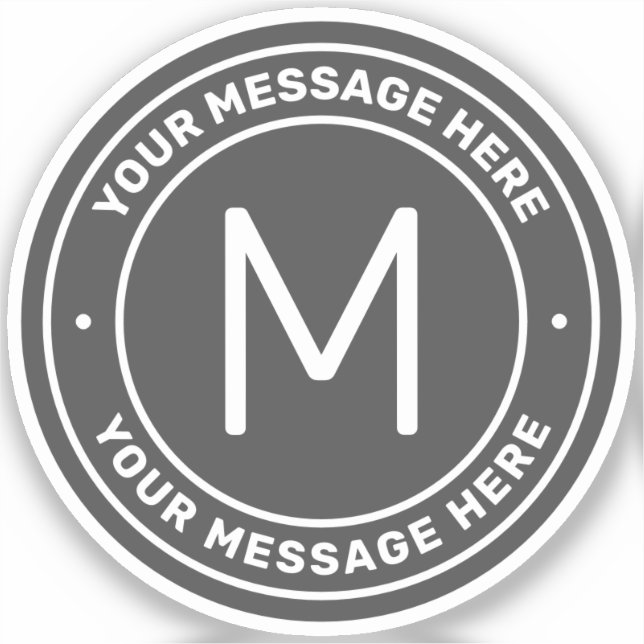 Customisable Text Template | Grey (Front)