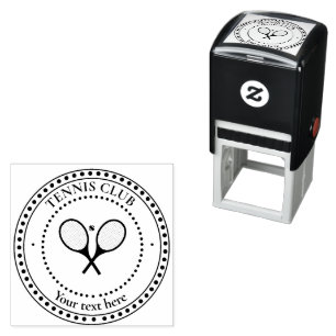 Customisable Text Tennis Club Self-inking Stamp
