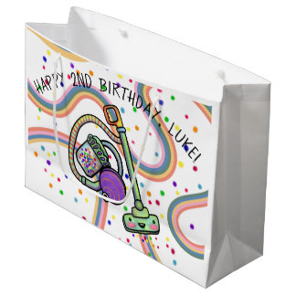 Customisable Text Vacuum Party Gift Bag, Large Bag